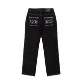 Y2k Letter Printed Black Pants